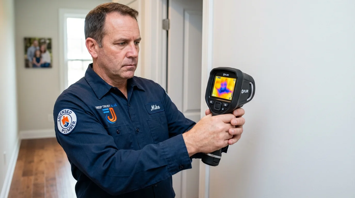 Thermal imaging leak detection by Johns Plumbing LLC in Tipton